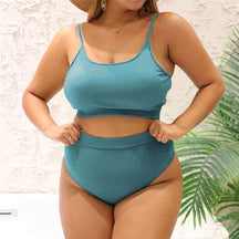 Biquíni Plus size modelo Rayssa cor azul