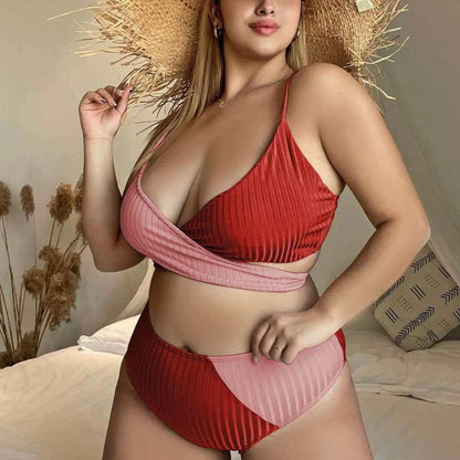Biquíni plus size cor vermelha modelo sual cor