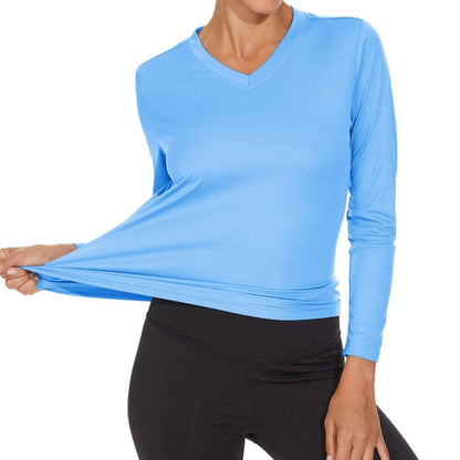 Camisa-UV-feminina-manga-longa-azul
